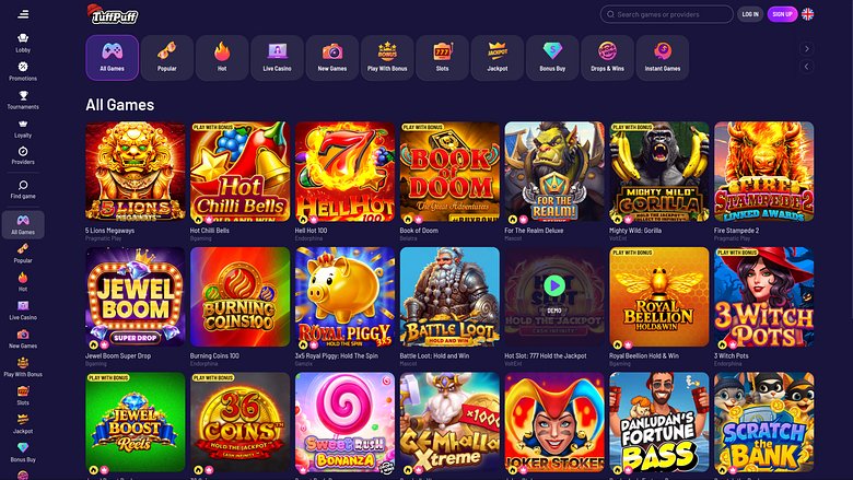 Giochi per computer TuffPuff Casino