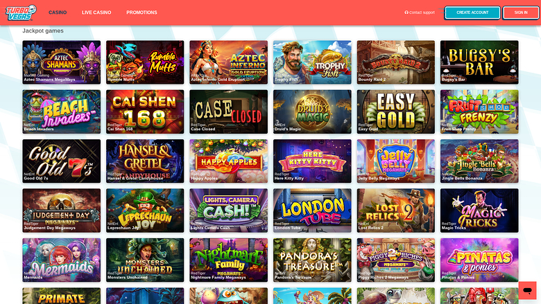 Jackpot de bureau de TurboVegas Casino