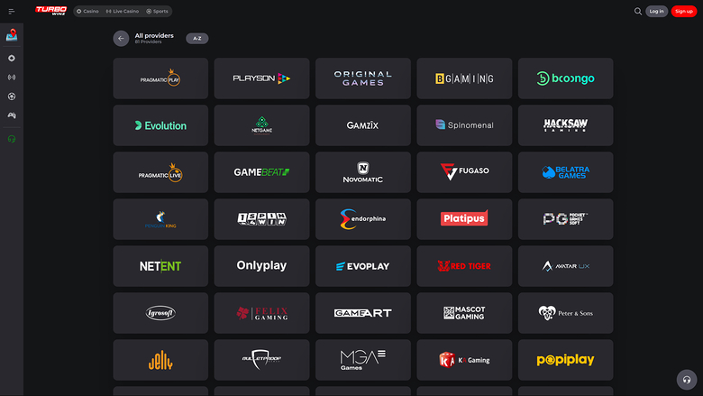 TurboWinz Casino Desktop-Spieleentwickler