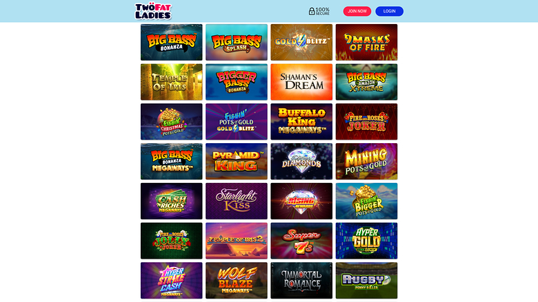 Jeux de bureau de Two Fat Ladies Casino