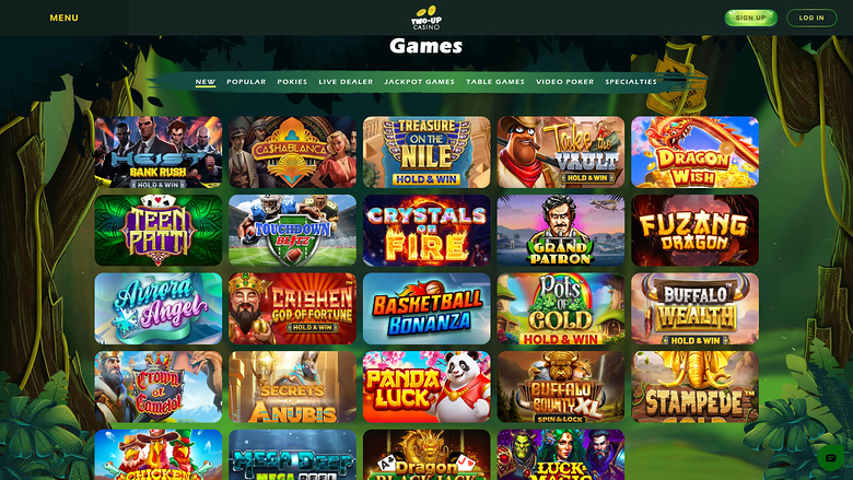 Jeux de bureau de Two Up Casino
