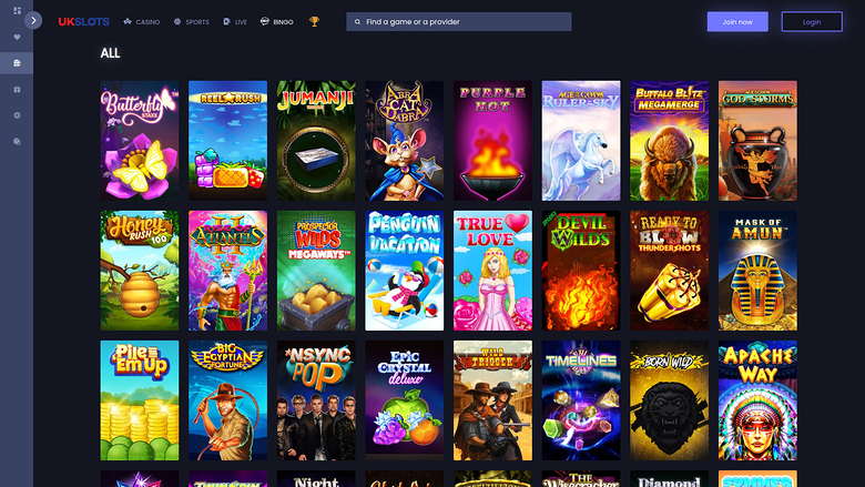 Jeux sur ordinateur de UK Slots Casino