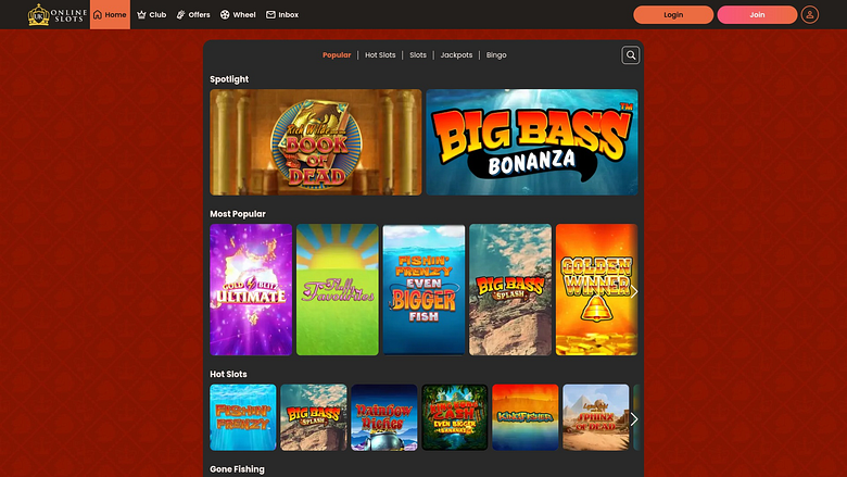 UK Online Slots Desktop-Spiele
