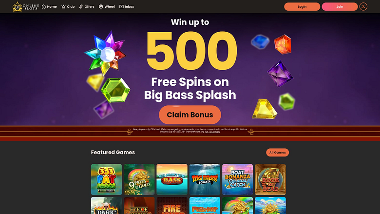 UK Online Slots Desktop-Startseite