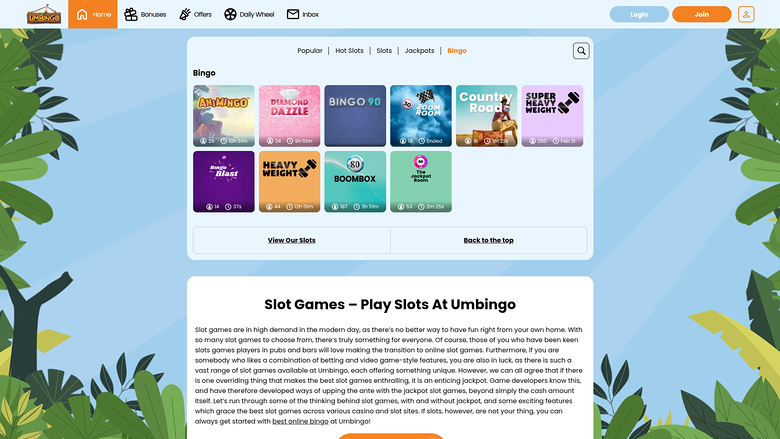 Jeux de bingo de bureau de Umbingo