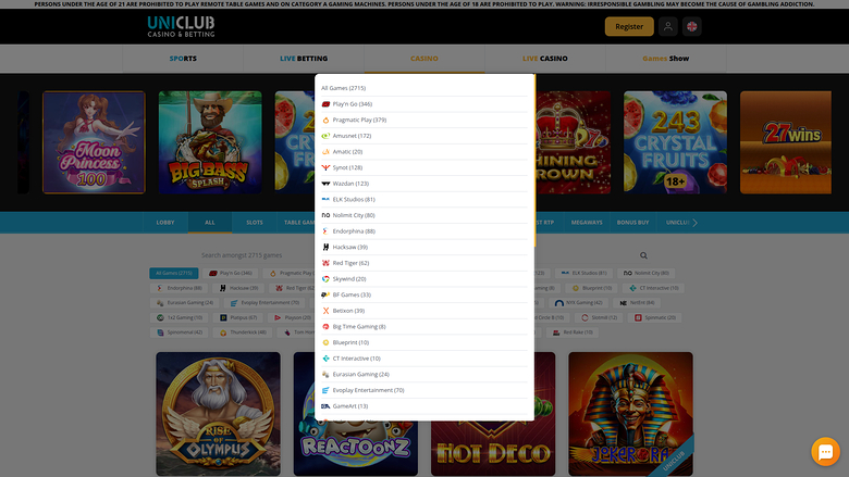 Sviluppatori di giochi desktop di Uniclub