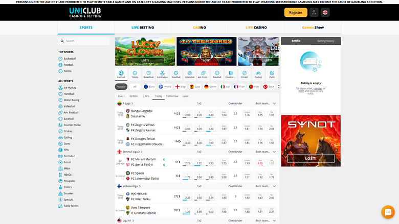 Sport desktop di Uniclub