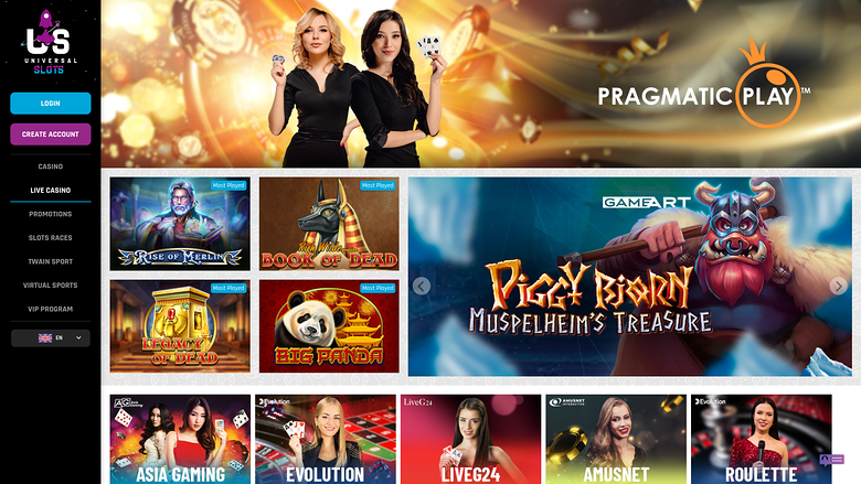 Universal Slots Desktop-Live-Dealer