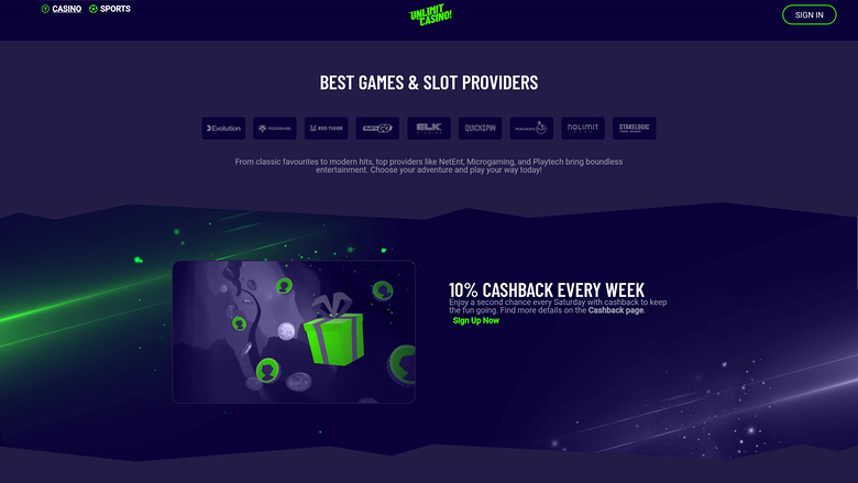 Unlimit Casino Desktop Game Developers