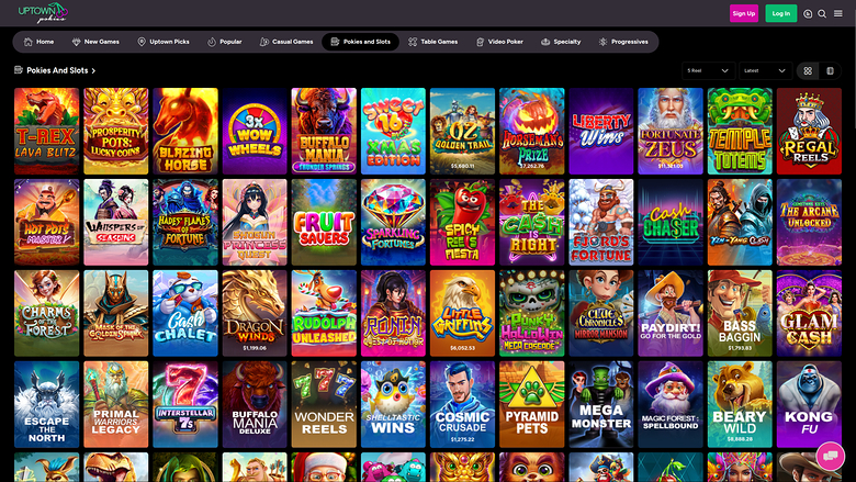 UpTown Pokies Casino Desktop Games