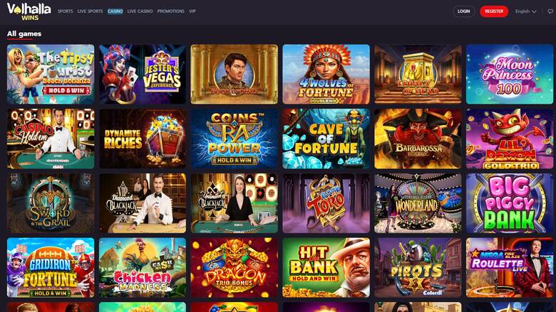 ValhallaWins Casino Desktop Games