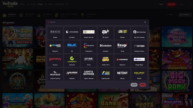 Développeurs de jeux de casino ValhallaWins