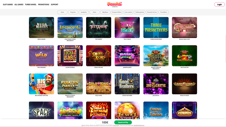 Vauhti Kasino Desktop Games