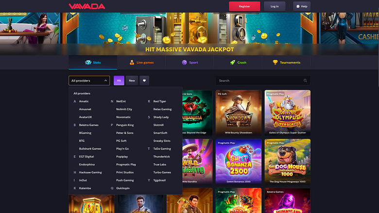 Vavada Casino Desktop-Spielentwickler