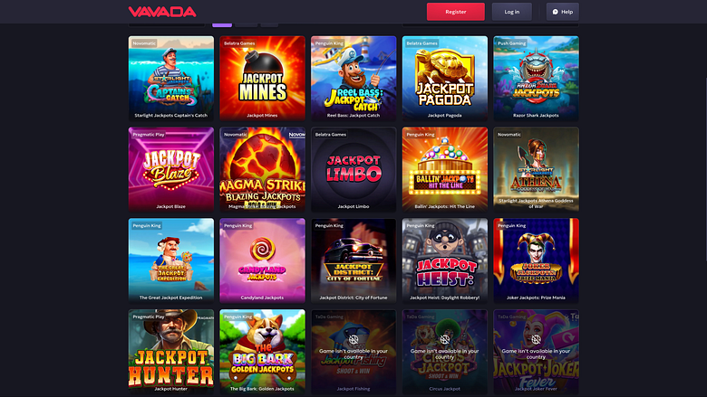 Vavada Casino Desktop Jackpot