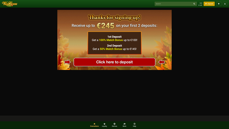 Promociones de escritorio de Vegas Country Casino