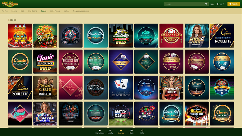 Juegos de mesa de escritorio de Vegas Country Casino