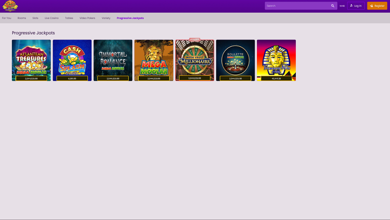 Jackpot de bureau de Vegas Slot Casino