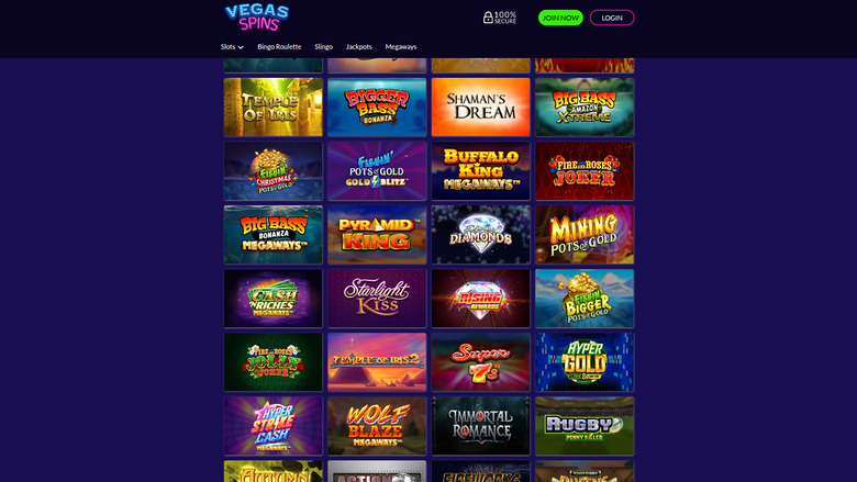 Vegas Spins Casino Desktop Games