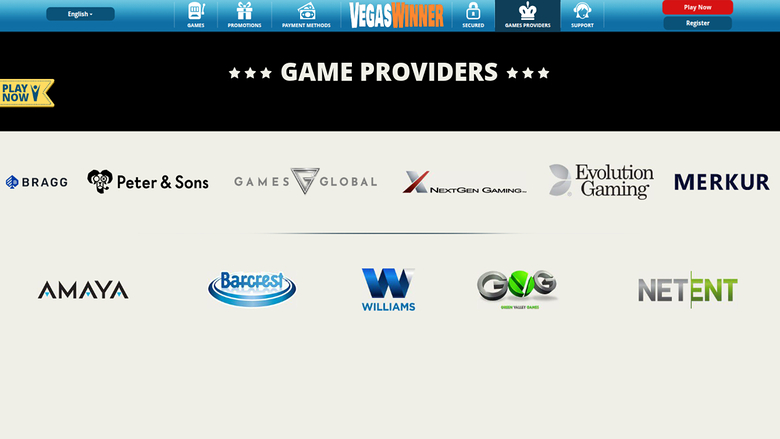 Sviluppatori di giochi desktop di Vegas Winner Casino