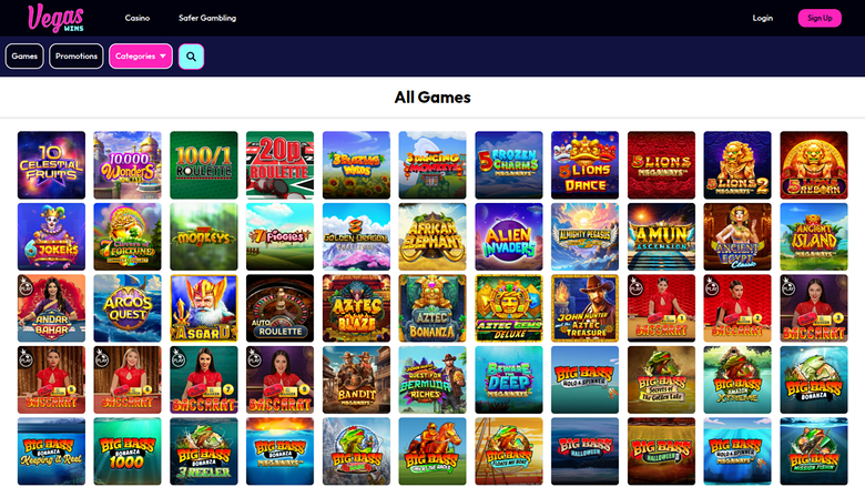 Vegas Wins Casino Desktop-Spiele