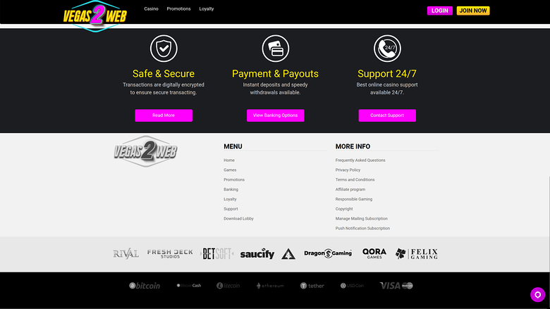 Développeurs de jeux de casino pour ordinateur Vegas2Web