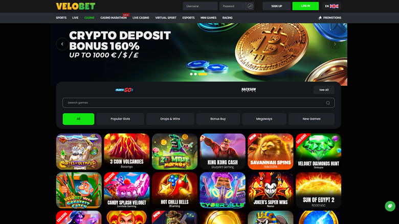 Jeux de Velobet sur ordinateur