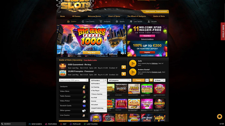 Videoslots Casino Desktop Game Developers