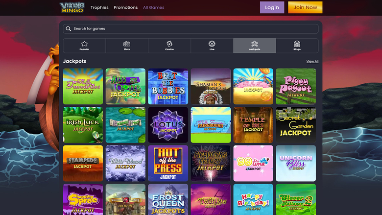 Jackpot de bureau de Viking Bingo Casino