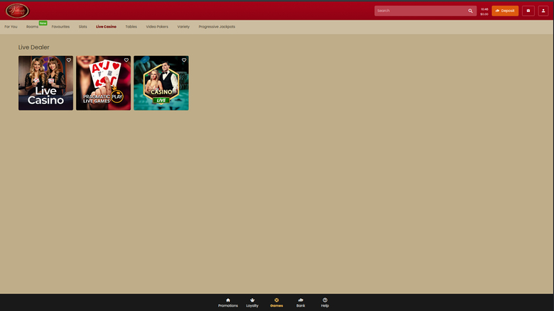  Dealer dal vivo di Villento Casino su desktop