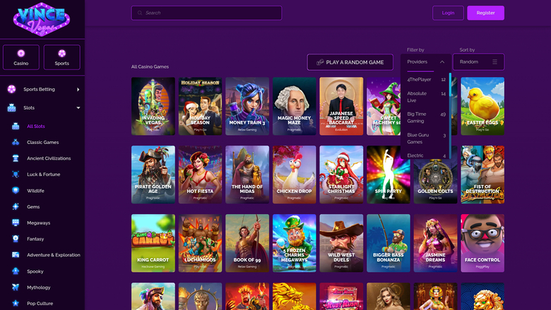 Vince Vegas Casino Desktop Game Developers