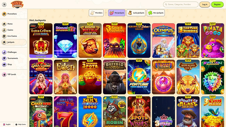 Vinyl Casino Desktop Jackpot