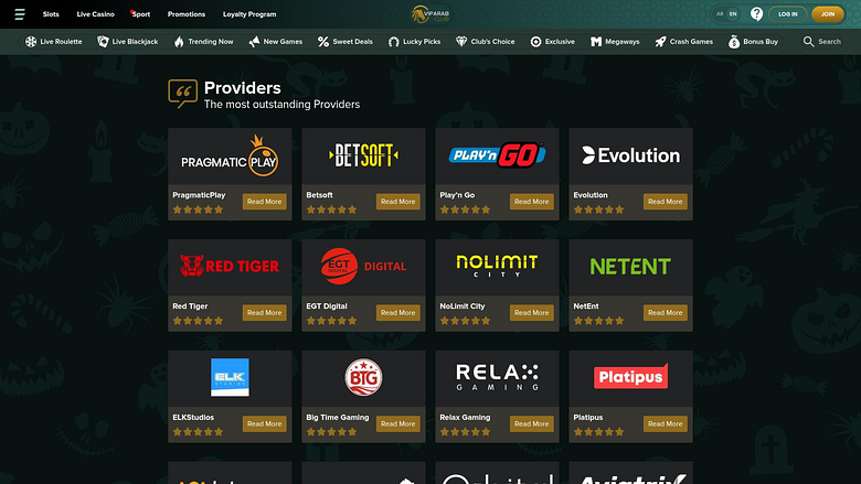 VipArabClub Casino Desktop Game Developers