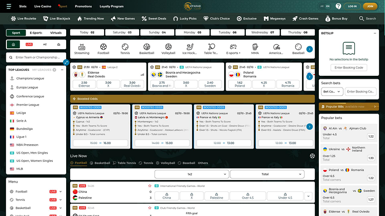 VipArabClub Casino Desktop Sports