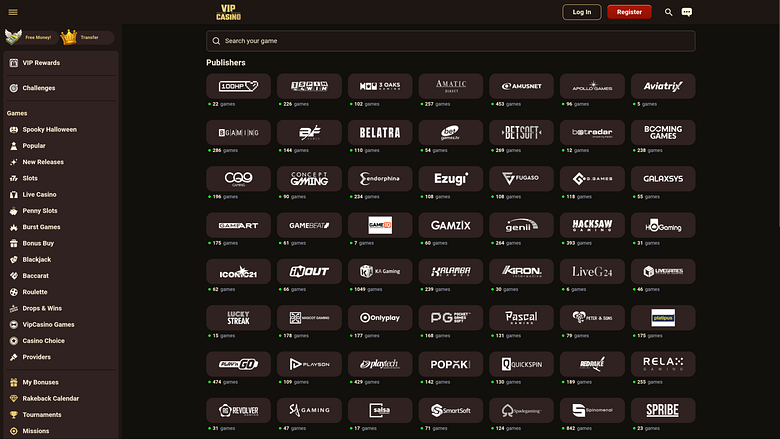 VIPCasino Desktop Game Developers