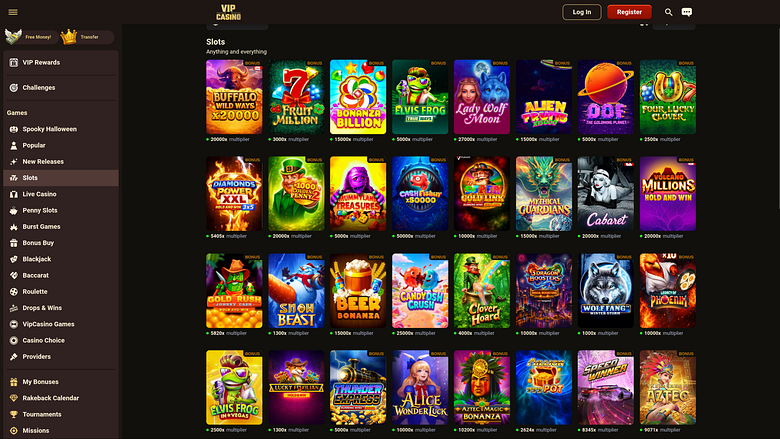 VIPCasino Desktop Games