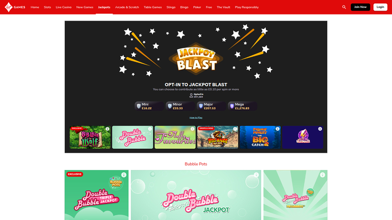 Jackpot de Virgin Games Casino sur ordinateur