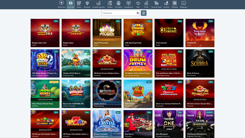 Vlad Cazino Games Desktop