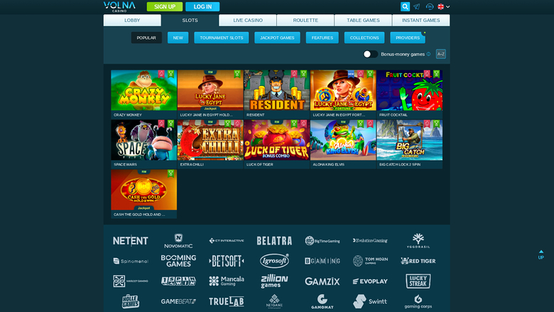 Игры Volna Casino для компьютера