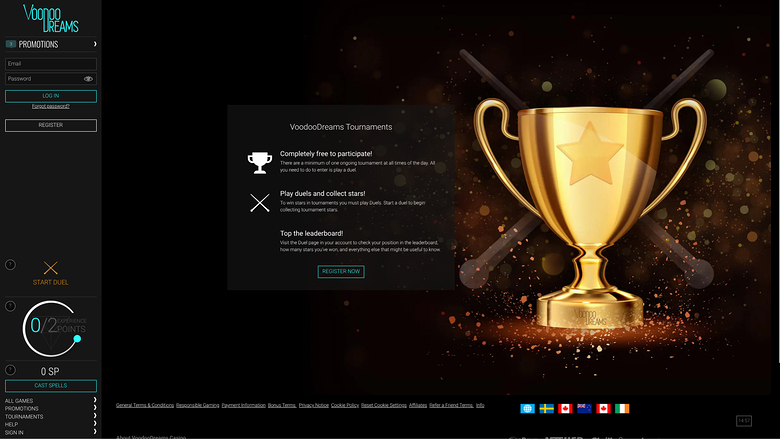 VoodooDreams Casino Desktop-Turniere