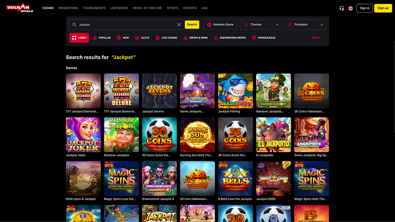 Bote de escritorio de Vulkanspiele Casino