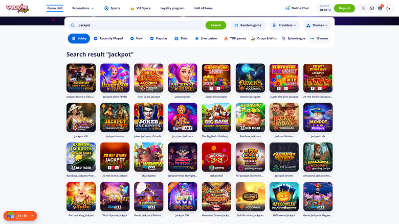 Bote de escritorio de VulkanVegas Casino