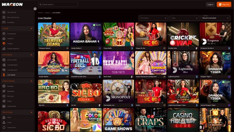Wageon Casino Croupier en direct