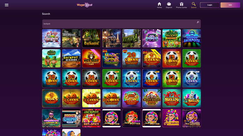Wager Beat Casino Desktop-Jackpot