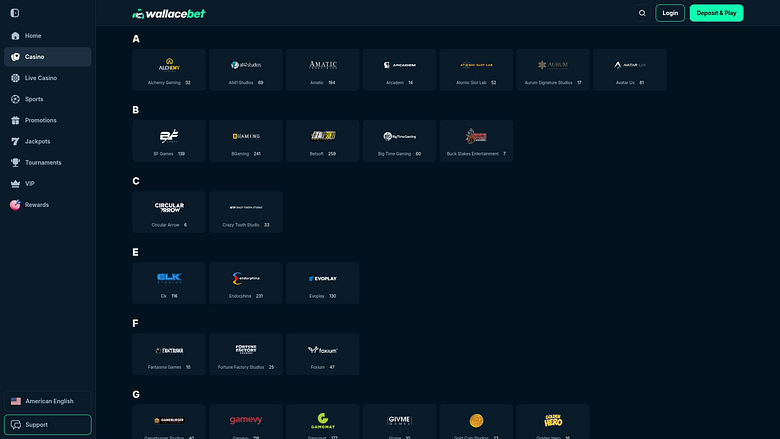 Sviluppatori di giochi per computer desktop del casinò Wallacebet