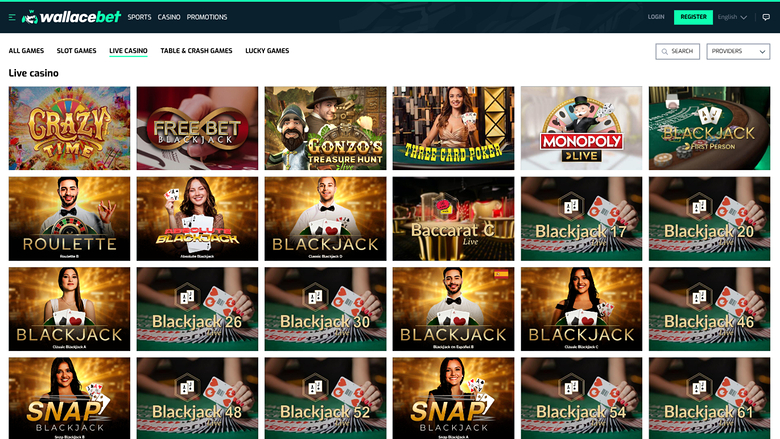 Wallacebet Casino Desktop Live Dealer