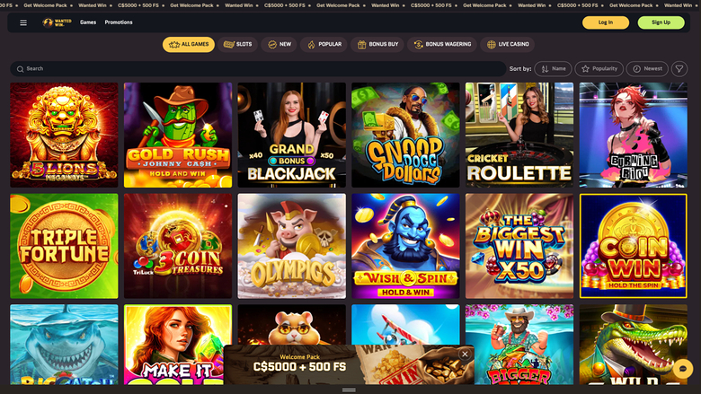 WantedWin Desktop Games