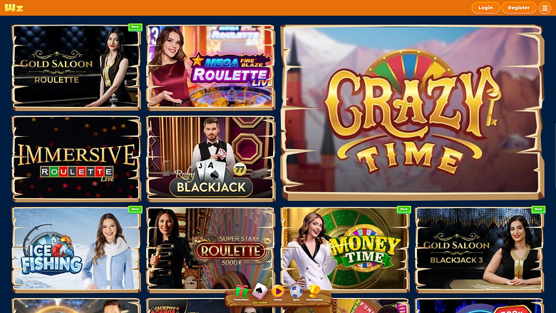 Wazamba Casino Desktop Live-Dealer
