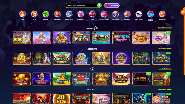 Desarrolladores de juegos de escritorio de Wazamba Casino