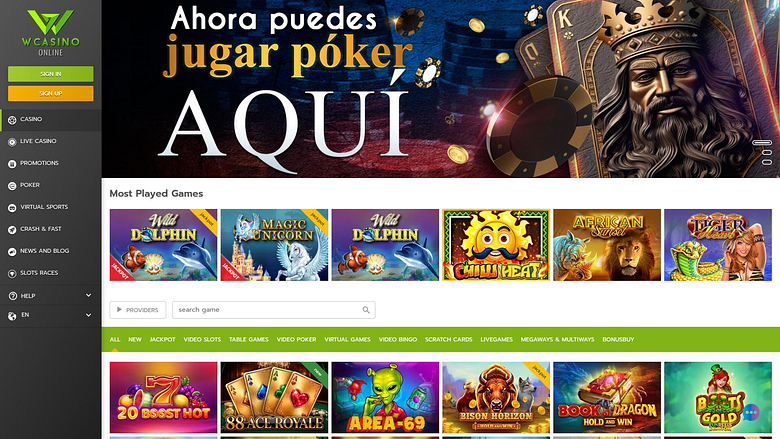 Jeux de bureau en ligne WCasino